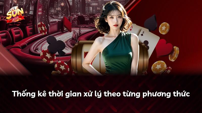 Thống kê thời gian xử lý theo từng phương thức